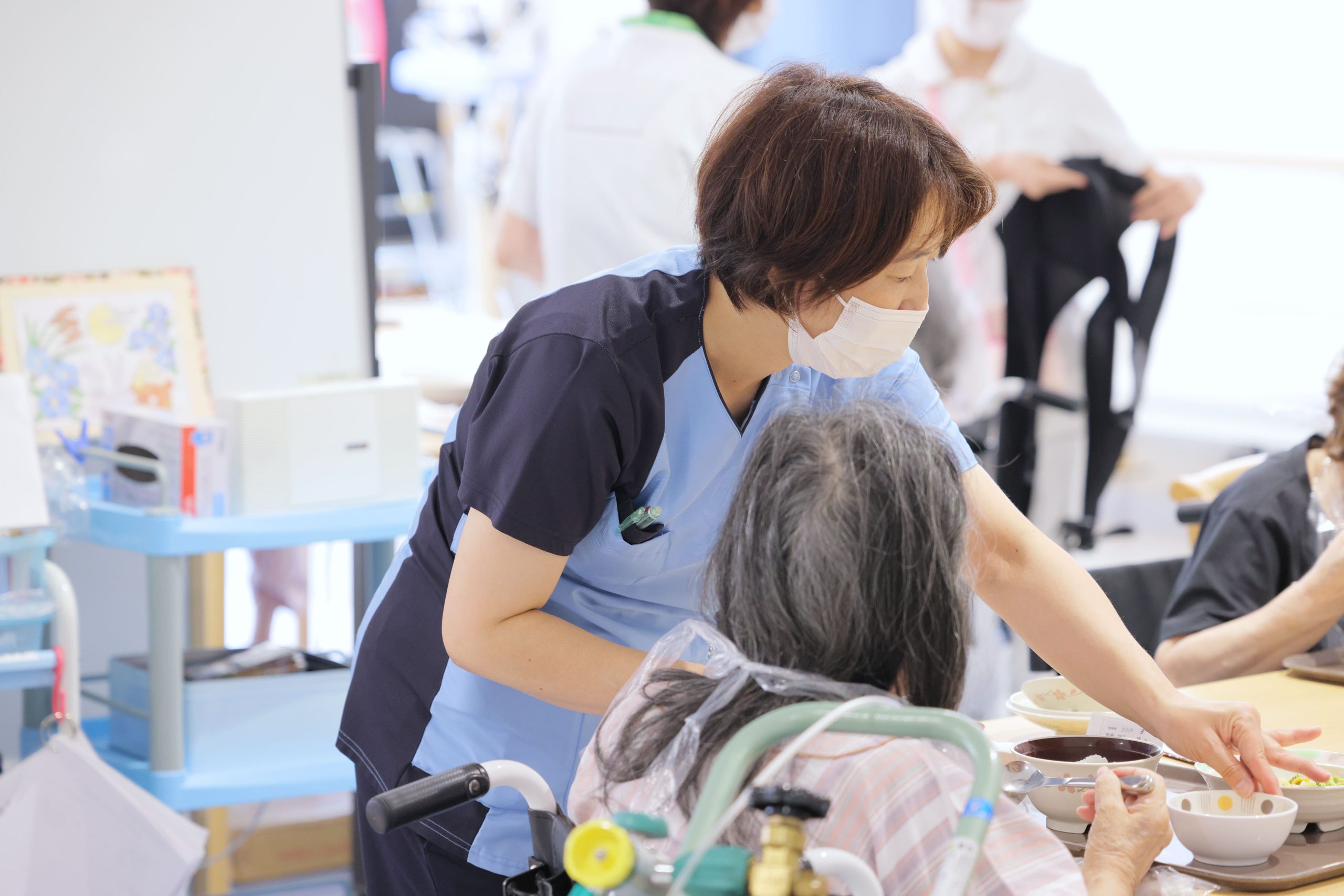 福岡県福岡市中央区にある百年橋リハビリテーション病院で働く看護補助者